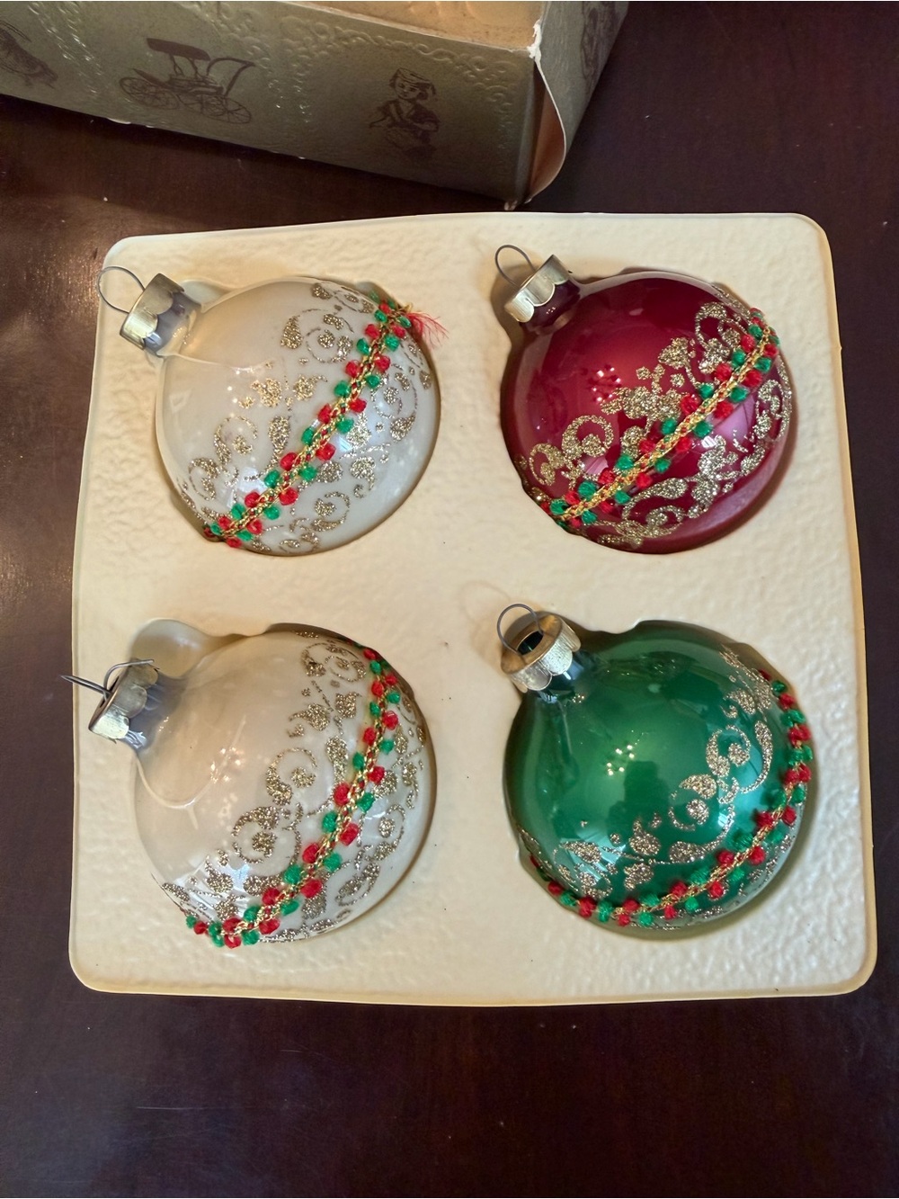 Vintage 1983 Rauch Industries "The Victoria Collection Christmas Ornaments